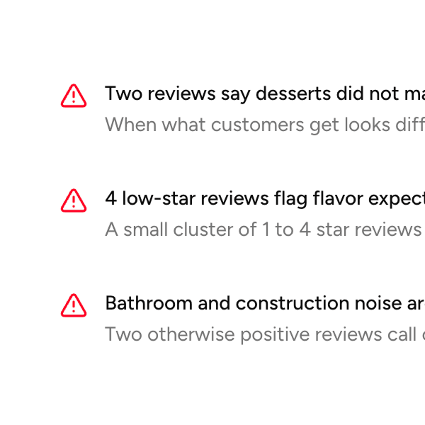 Miivo Warning Card with dollar impact and recommended action