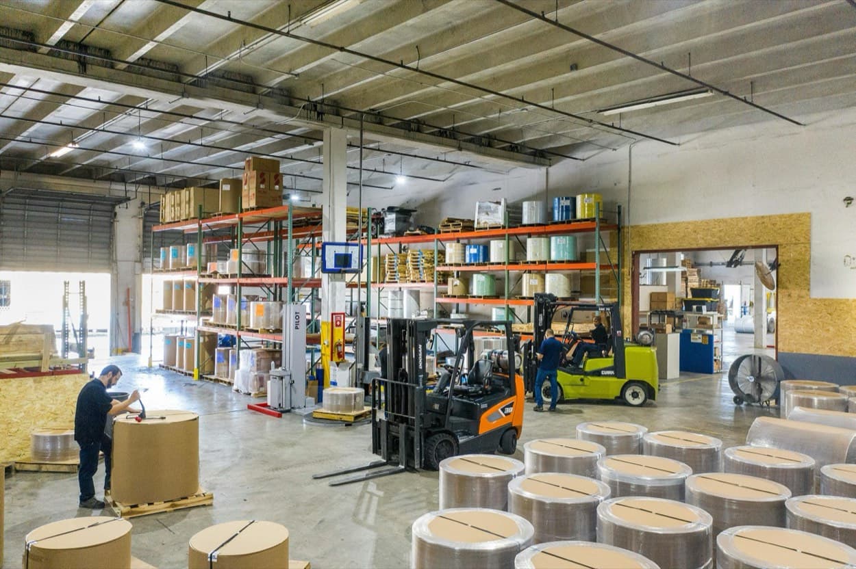 Modern industrial workspace interior